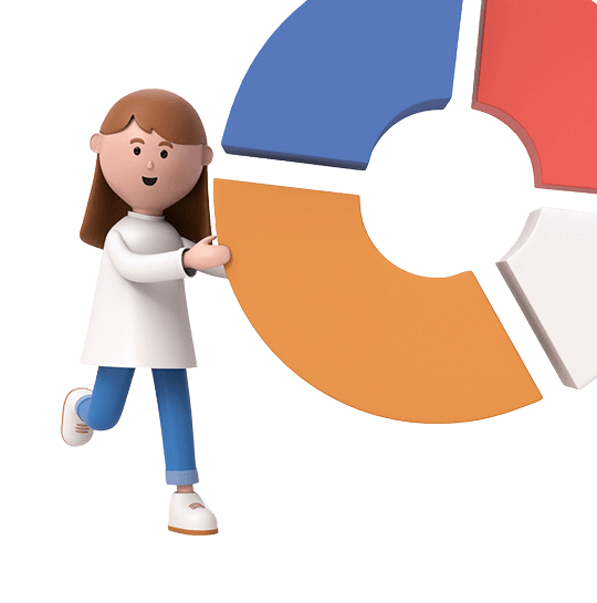 earn online earning tips 3d image girl figure holding color full chart and smiling how to earn online with out investment earn tips .online color full 3d photo
